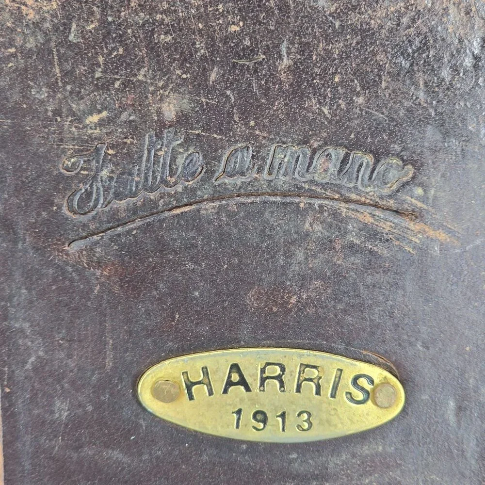 Harris 1913 Handmade Dress Shoes Mens size 8.5 Brown Suede Leather Penny Loafers - Picture 9 of 11